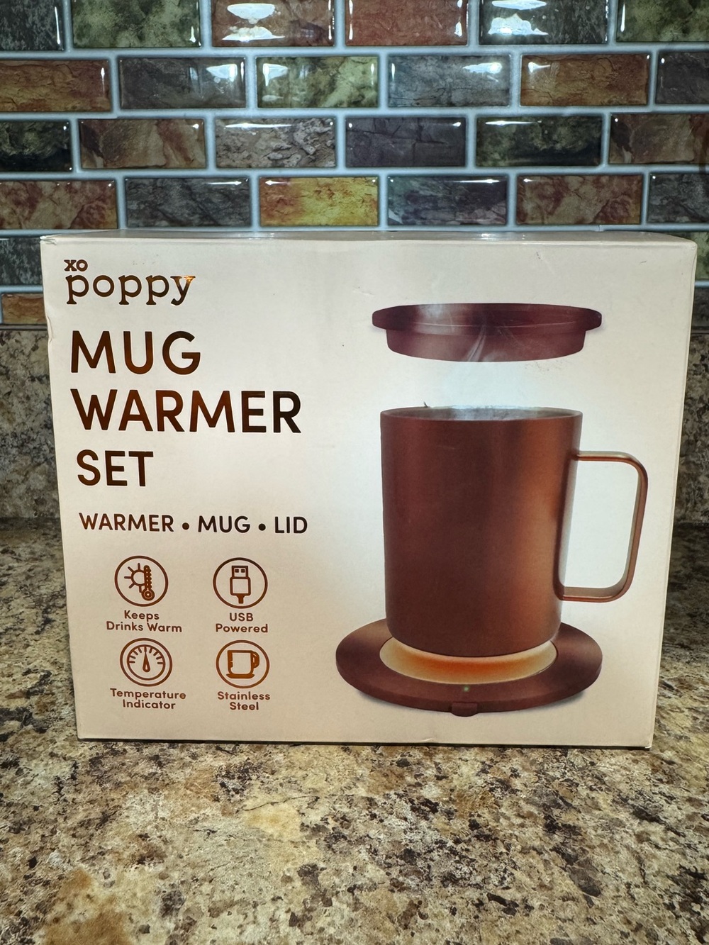 Poppy 3 Piece Mug Warmer Set - NEW